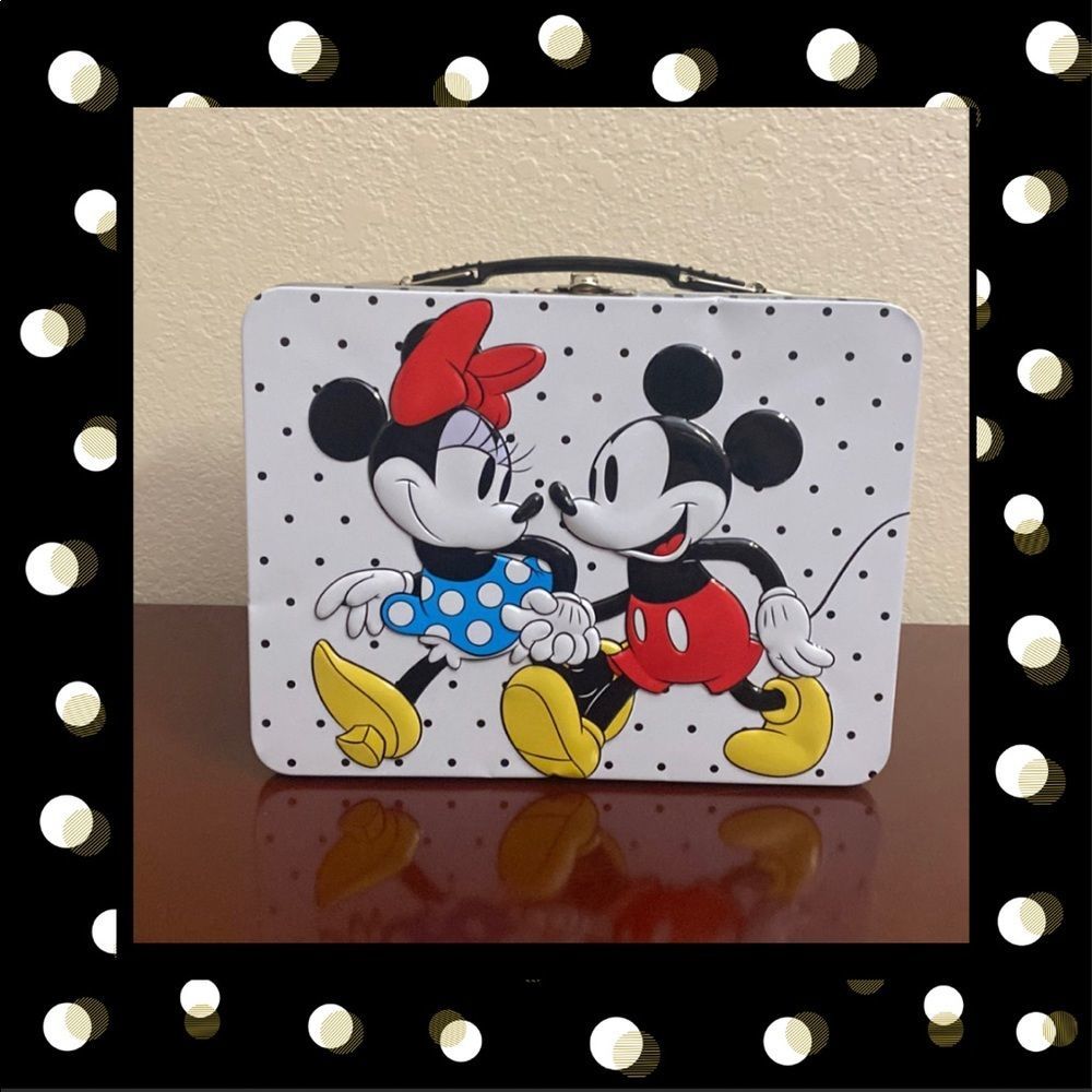 ❤️🖤 Disney Mickey & Minnie Tin Lunch Tote!!